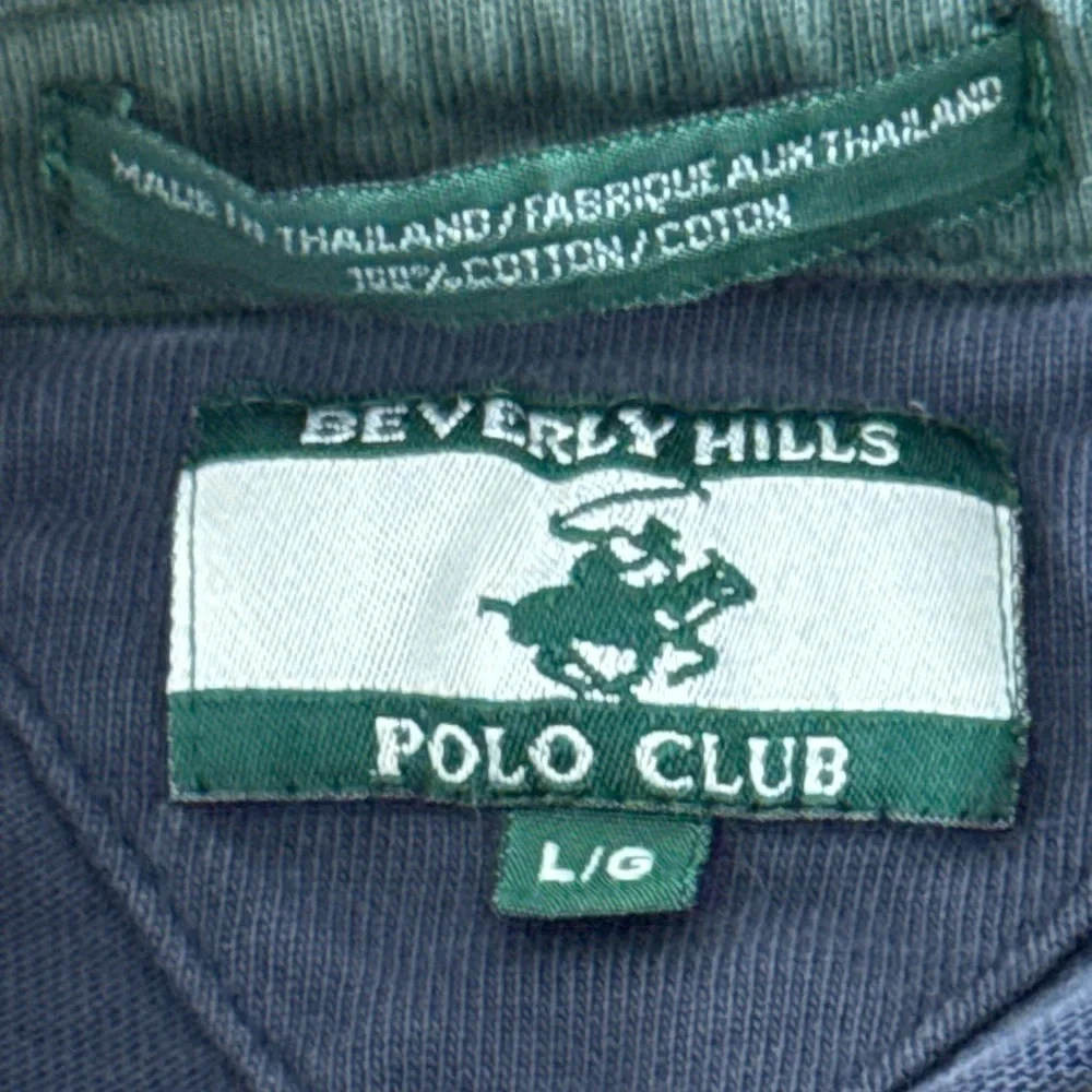 Rare Vintage Beverly Hills Polo Club Rugby Long Sleeve Ralph Lauren Embroidered